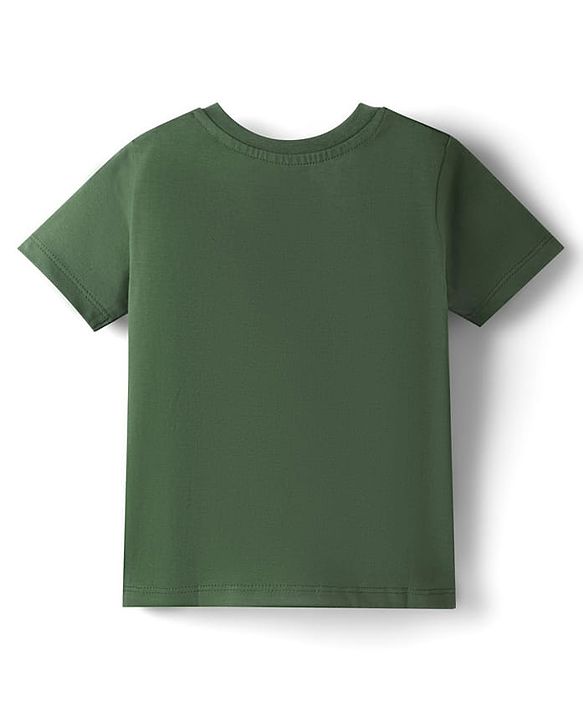 Babyhug Marvel Single Jersey Knit Half Sleeves T-Shirt with Spider Man Graphics - Green