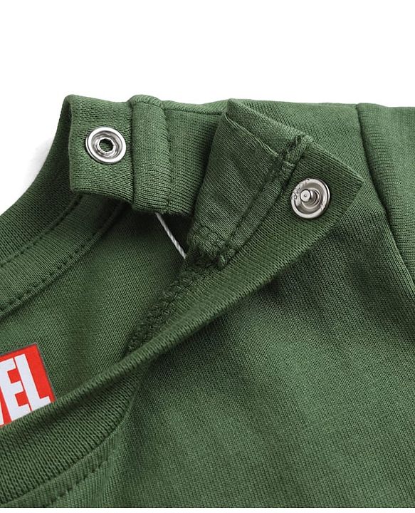 Babyhug Marvel Single Jersey Knit Half Sleeves T-Shirt with Spider Man Graphics - Green