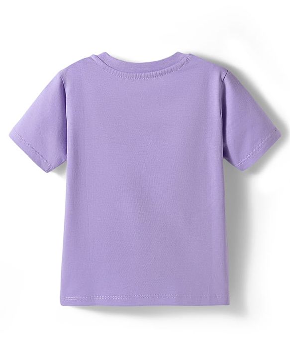 Babyhug Marvel Single Jersey Knit Half Sleeves T-Shirt With Spider Man Graphics - Purple