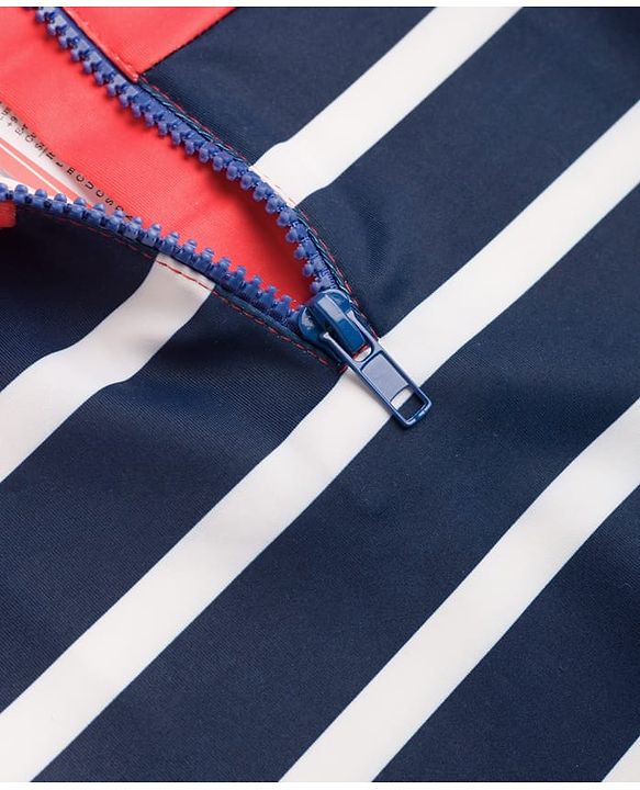 Babyhug Water Repellent Full  Raglan Sleeves Legged Swimsuit - Navy