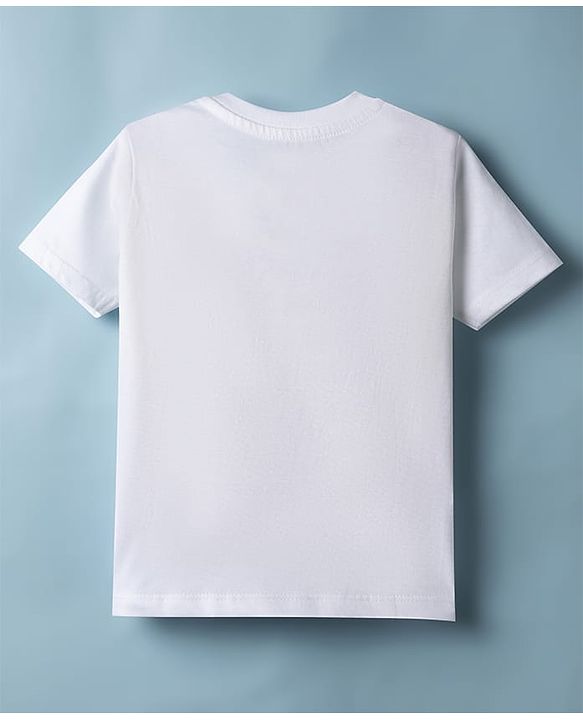 Babyhug Disney Cotton Knit Half Sleeve T-Shirts with Winnie the Pooh Graphics Pack of 2 - White & Yellow