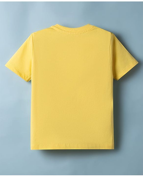 Babyhug Disney Cotton Knit Half Sleeve T-Shirts with Winnie the Pooh Graphics Pack of 2 - White & Yellow