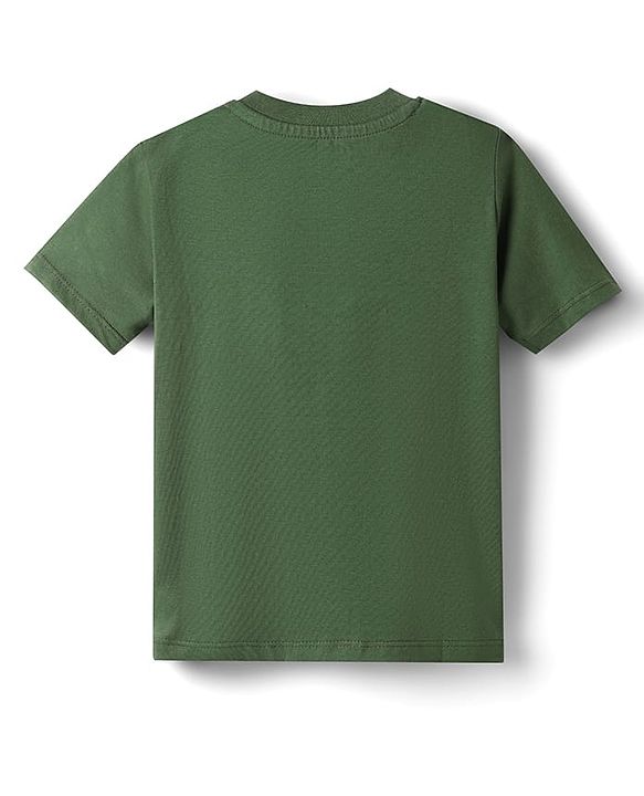 Babyhug Disney Cotton Knit T-Shirt Half Sleeve Round Neck with Lion King Graphic Green 6-9 Months