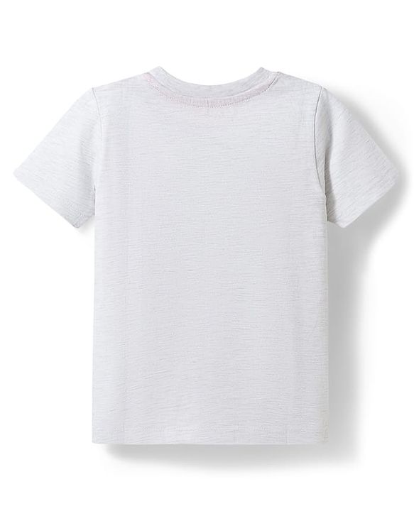 Babyhug 100% Cotton Knit Half Sleeves T-Shirt & Shorts Night Suit With Super Hero Print - White & Red