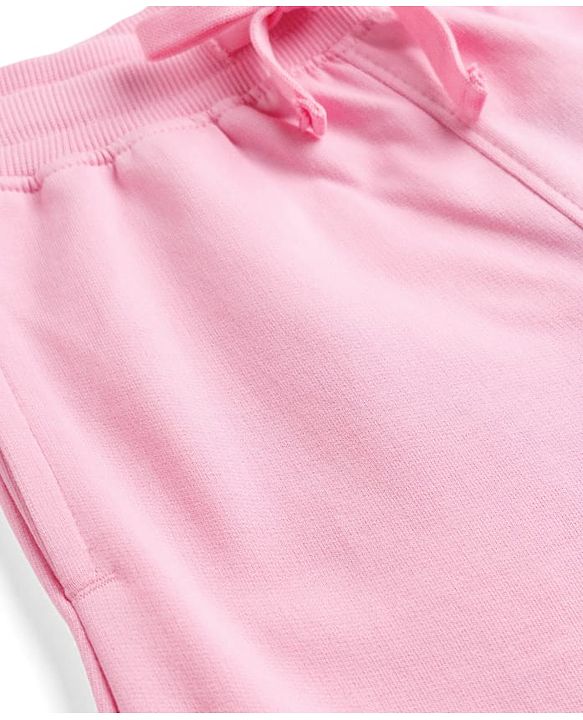 Pine Kids Cotton Knit Full Length Solid Lounge Pant With Cargo Pockets - Pink