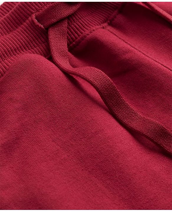 Pine Kids Knit Full Length Lounge Pant With Cargo Pockets - Red