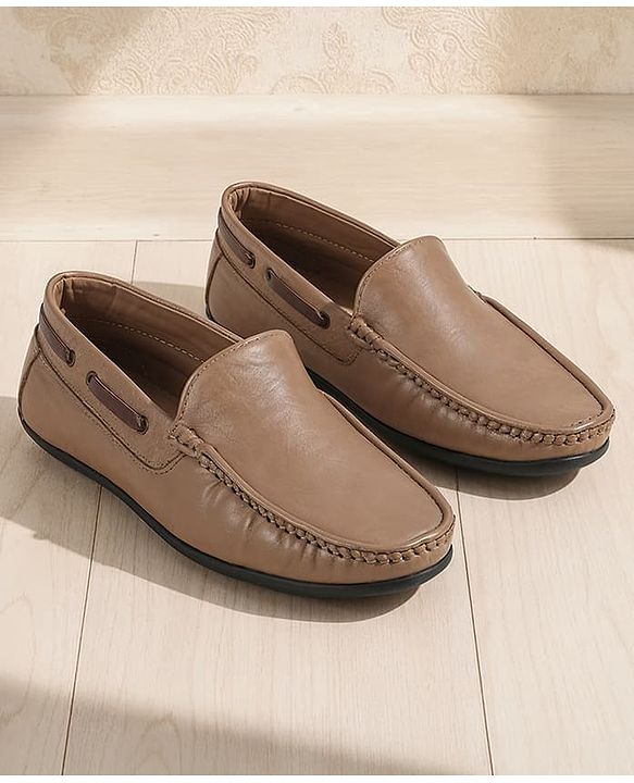 Pine Kids Slip On Formal Shoes - Tan
