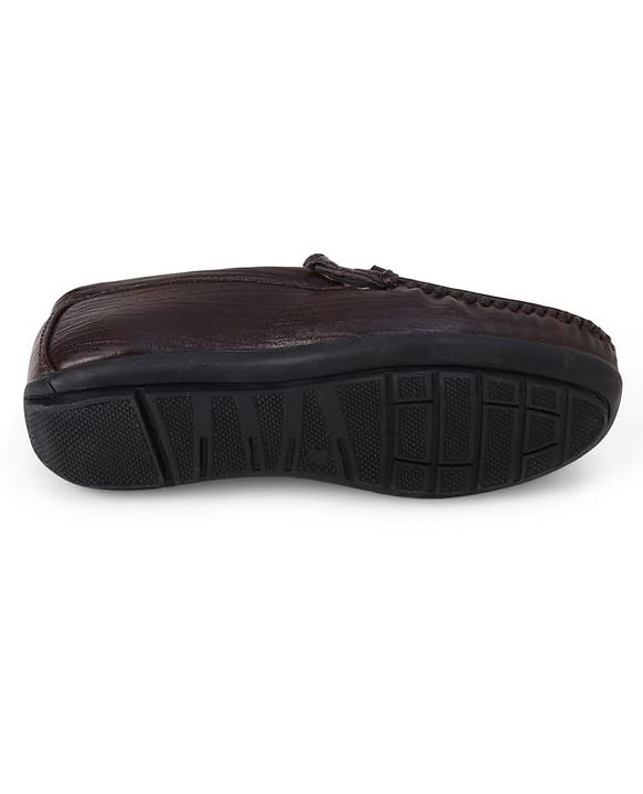 Pine Kids Slip On Formal & Party Wear With Applique - Brown