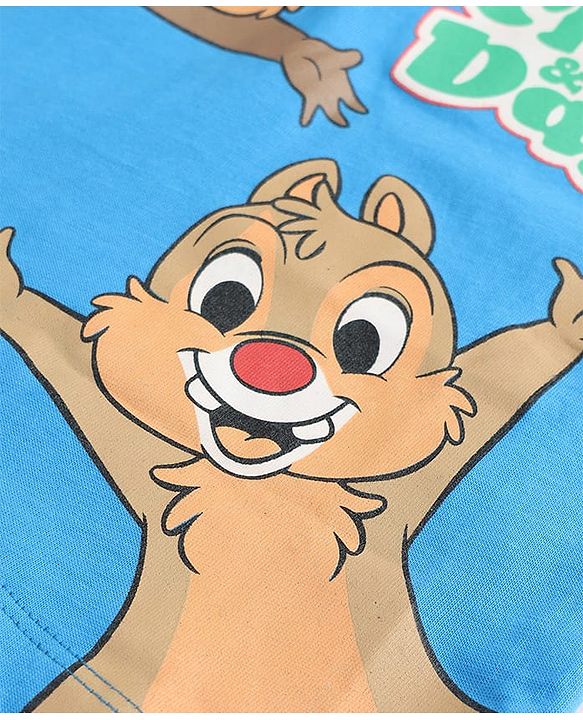 Babyhug Disney Cotton Knit T-Shirts with Chip N Dale Graphic Half Sleeves Multi Color 3-6 Months Pack of 3