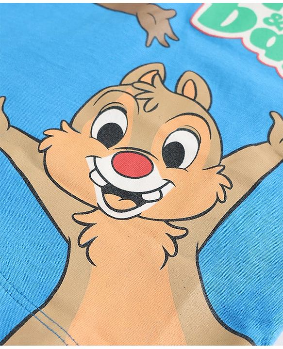 Babyhug Disney Cotton Knit T-Shirts with Chip N Dale Graphic Half Sleeves Multi Color 3-6 Months Pack of 3