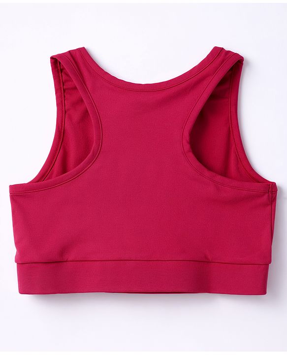Pine Active Knit Sleeveless Super Stretch Extra Soft Sports Bra - Purple