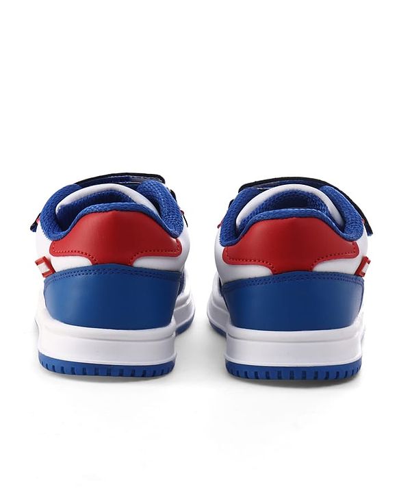 Pine Kids Marvel Velcro Closure Casual Shoes With Avengers Print - White & Red
