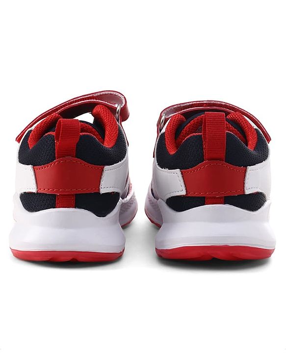 Pine Kids Marvel Velcro Closure Sneakers With Spider Man Print - Red & White