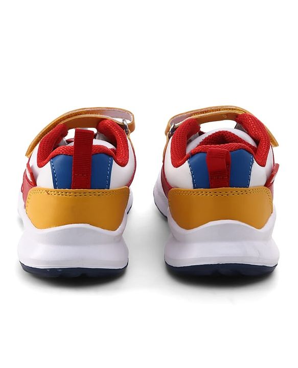 Pine Kids Marvel Velcro Closure Sneakers With Spider Man Print - Red & White