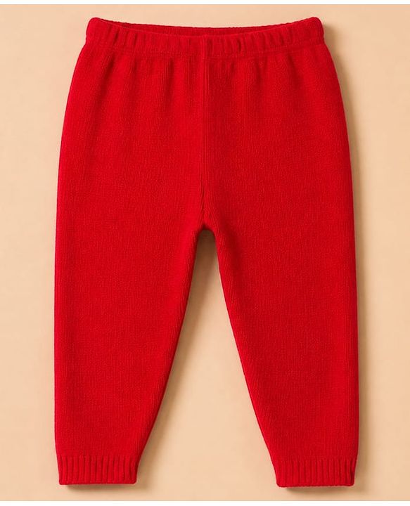 Babyhug Knit Full Sleeves Sweater Set with Firefighter Bear Design - Grey Red
