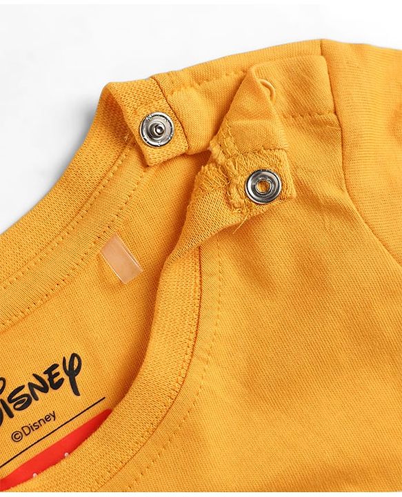 Babyhug Disney Cotton Knit T-Shirts Half Sleeve with Mickey Mouse Graphics Multi Color 3-6 Months Pack of 3