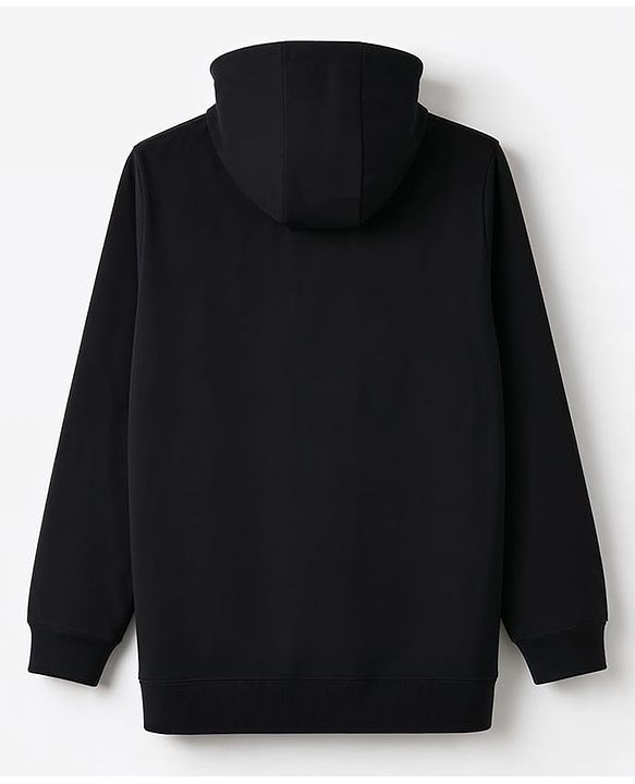 Pine Kids Cotton Knit Hooded Sweatshirt with Full Sleeves and Tiger Print - Black