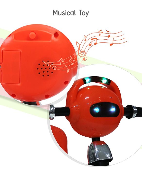 Babyhug Paramount Tricycle With Light & Music - Orange