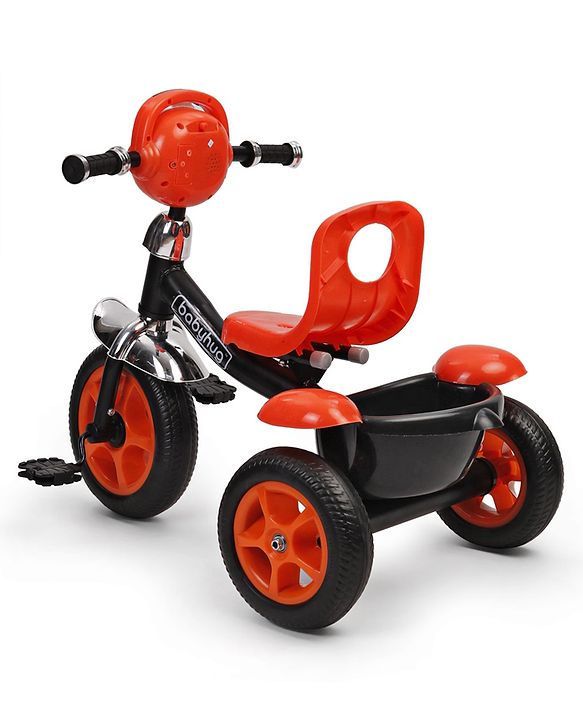 Babyhug Paramount Tricycle With Light & Music - Orange