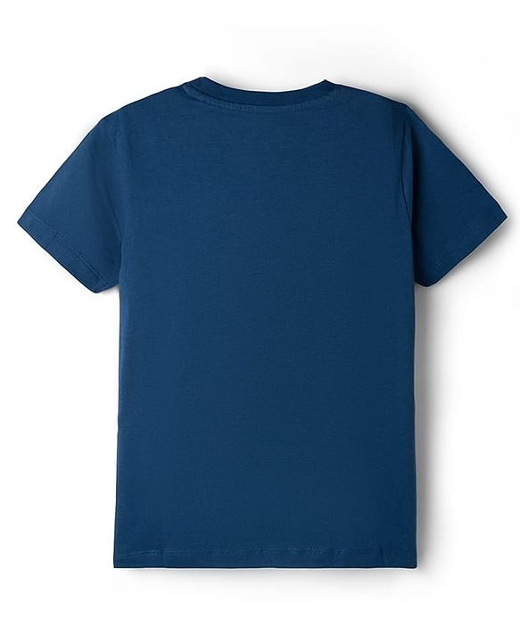 Pine Kids Marvel Single Jersey Knit Half Sleeves T-Shirt & Shorts With Spider-Man Graphic - Blue