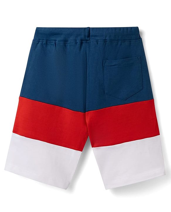 Pine Kids Marvel Single Jersey Knit Half Sleeves T-Shirt and Shorts with Marvel Graphics-  White & Navy