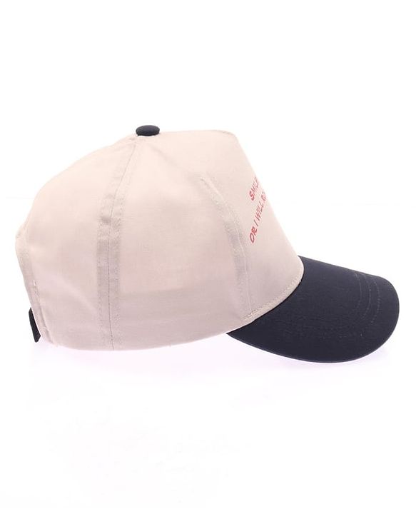 Babyhug Cotton Woven Summer Cap With Dino Print  - Diameter 16 cm