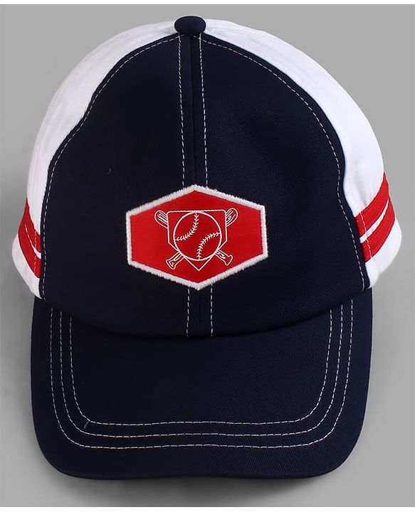 Pine Kids Woven Baseball Cap Navy Blue - Diameter 16 cm