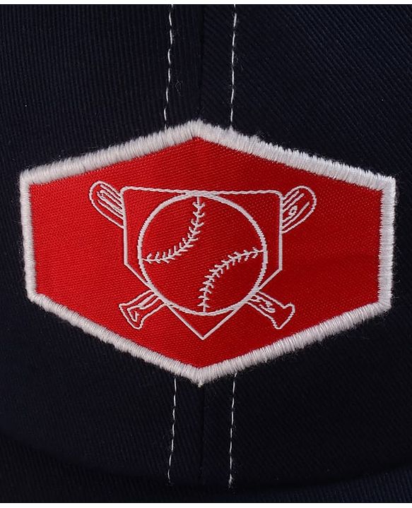 Pine Kids Woven Baseball Cap Navy Blue - Diameter 16 cm