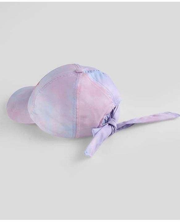 Pine Kids Woven Baseball Cap with Good Vibes Print Lilac - Diameter 15.5 cm