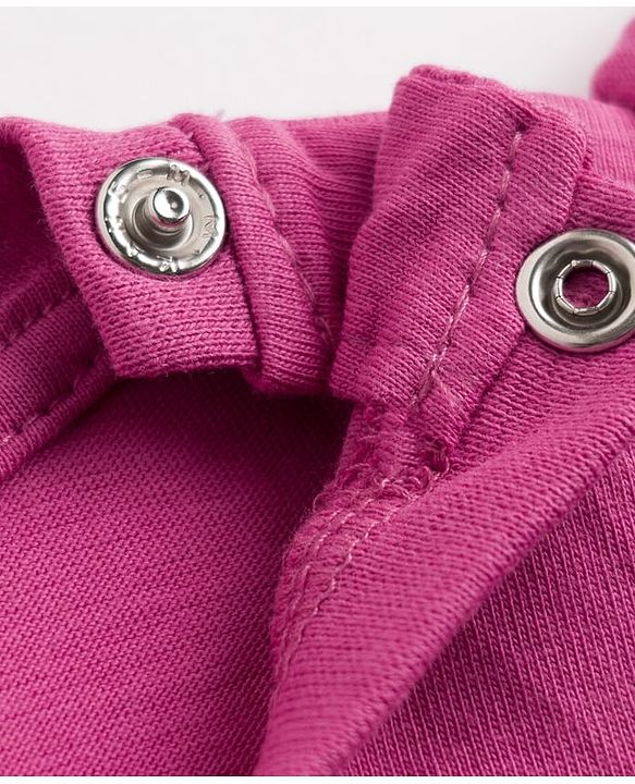 Babyhug 100% Cotton Knit Full Sleeves T-Shirt & Pyjama Night Suit Floral & Text Print - Dark Pink