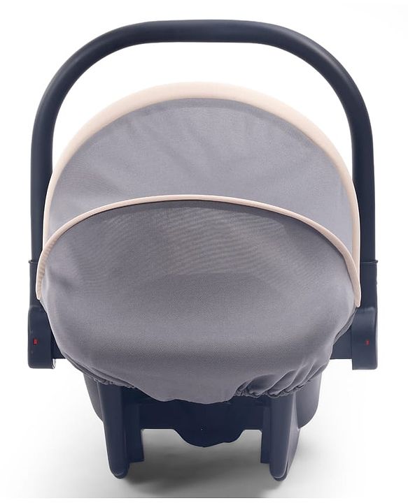 Babyhug Cloud Cradle 3-in-1 Baby Carry Cot  White Grey| Rocker & Baby Seat| Safety Harness| Adjustable Canopy| Lightweight Portable Design| Removable & Washable Cover| 015 Months
