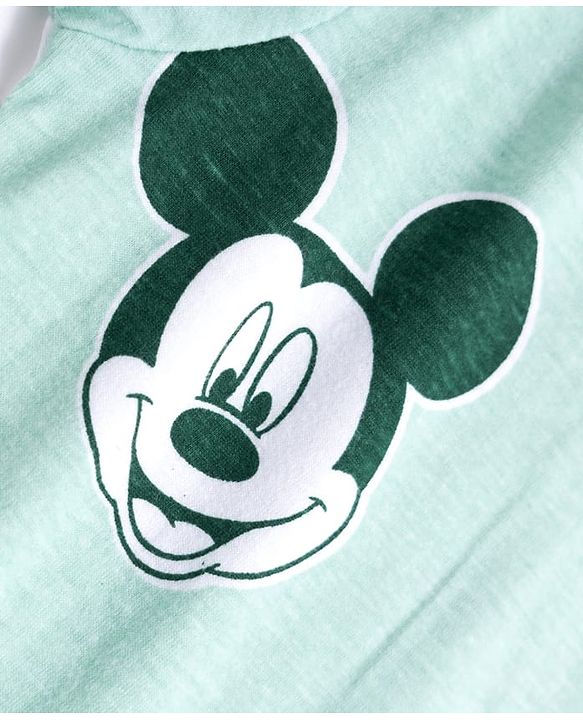 Babyhug Disney Single Jersey Knit Half Sleeves Round Neck T-Shirt With Mickey Mouse Graphics Pack of 2 - White