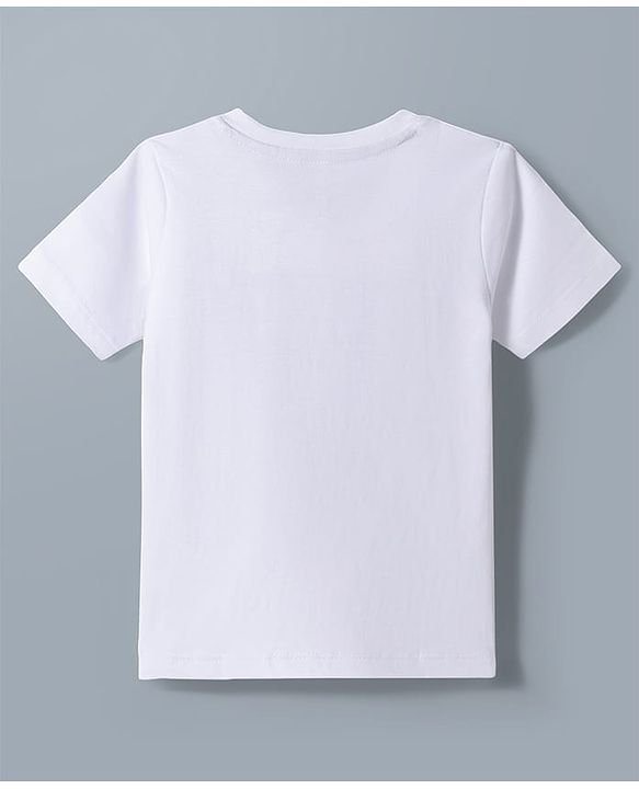 Babyhug Disney Single Jersey Knit Half Sleeves Round Neck T-Shirt With Mickey Mouse Graphics Pack of 2 - White