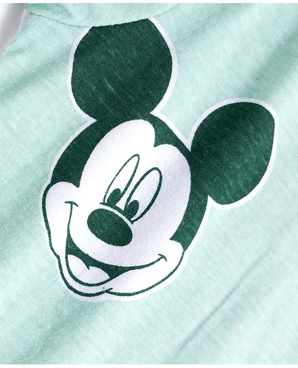 Babyhug Disney Single Jersey Knit Half Sleeves Round Neck T-Shirt With Mickey Mouse Graphics Pack of 2 - White