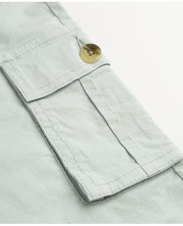 Pine Kids Cotton Elastane Woven Full Length Cargo Pocket Trousers Pant - Grey