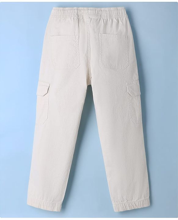 Pine Kids Cotton Elastane Woven Full Length Trouser In Khaki