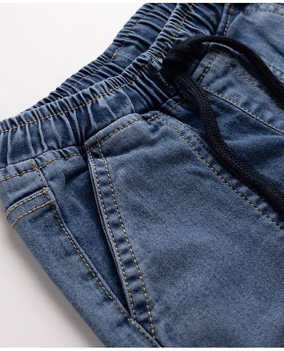 Pine Kids Cotton Blend Denim Woven Full Length Solid Jeans - Blue