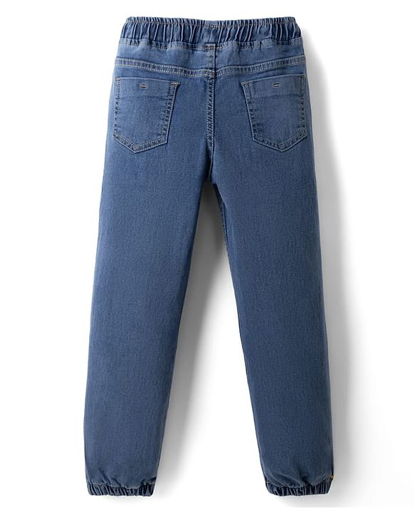 Pine Kids Cotton Blend Denim Woven Full Length Solid Jeans - Blue