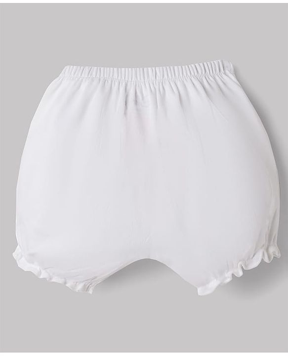 Babyhug Disney Single Jersey Knit Bloomers With Minnie Mouse & Marie Graphic Pack Of 2  - White