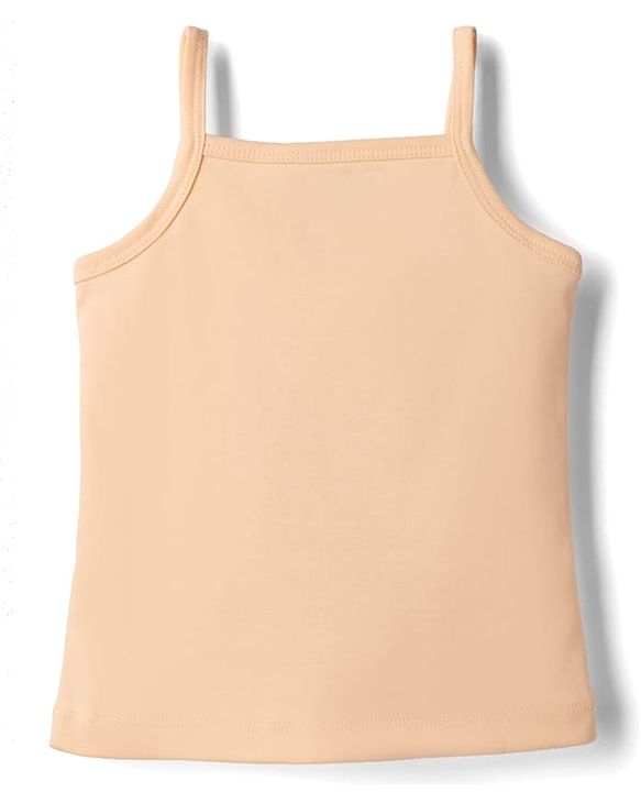 Babyhug Disney Single Jersey Knit Sleeveless Slips With Minnie Mouse Graphic Pack of 2 - Light Blue & Peach
