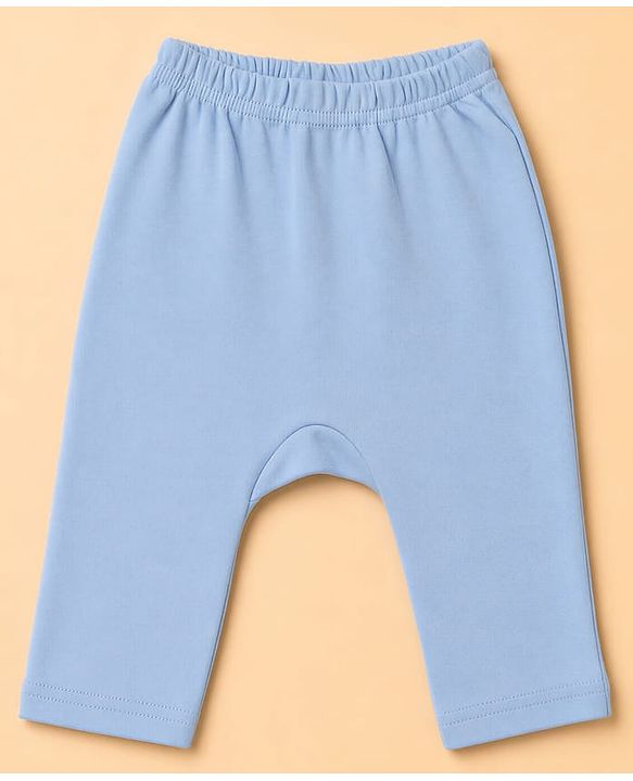 Babyhug 100% Cotton Interlock Knit Full Sleeves Onesies with Leggings & Cap Mittens & Booties With Vehicle Print - Light Blue