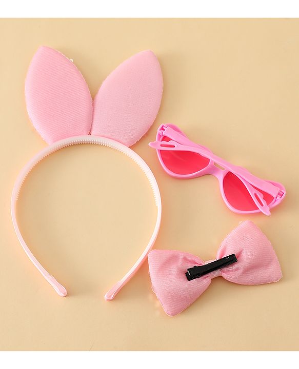 Babyhug Free Size Hair Accessories Combo - Pink