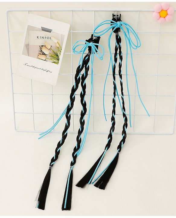 Pine Kids Free Size Hair Extensions - Blue