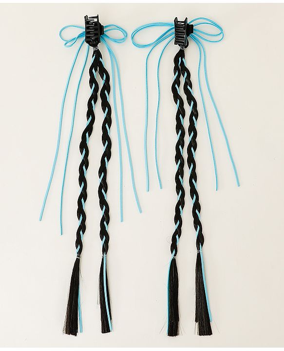 Pine Kids Free Size Hair Extensions - Blue