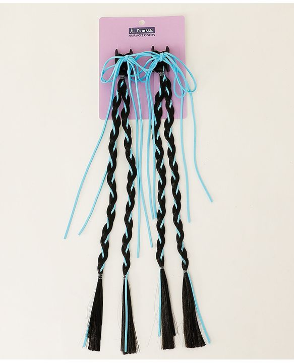 Pine Kids Free Size Hair Extensions - Blue