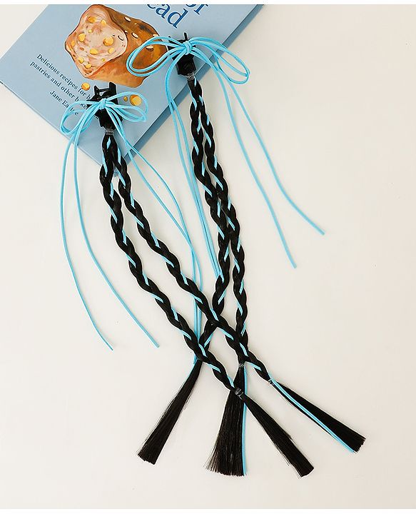 Pine Kids Free Size Hair Extensions - Blue