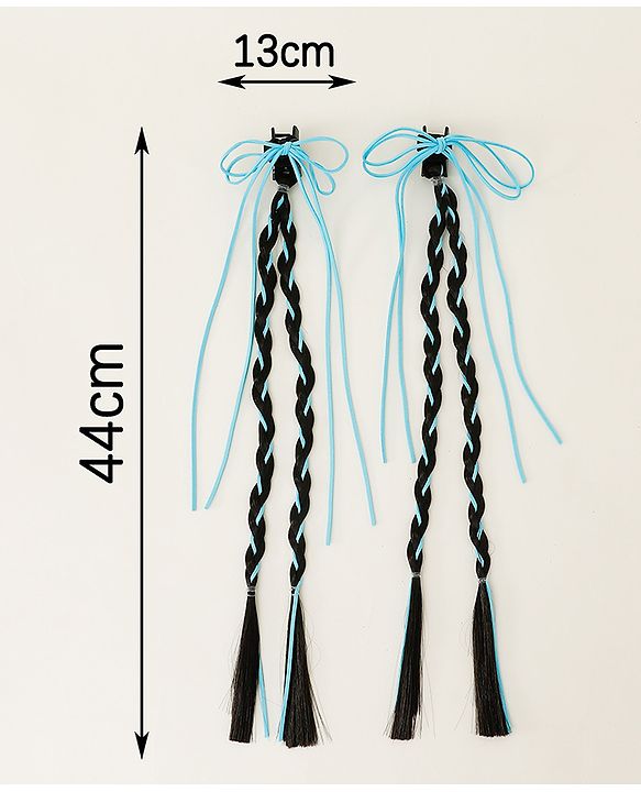 Pine Kids Free Size Hair Extensions - Blue