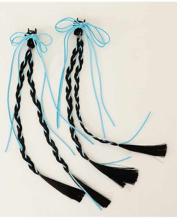 Pine Kids Free Size Hair Extensions - Blue