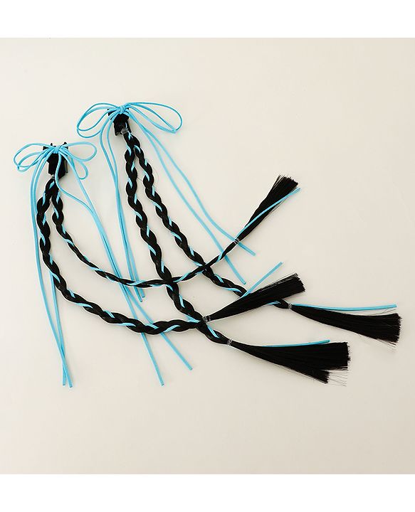 Pine Kids Free Size Hair Extensions - Blue