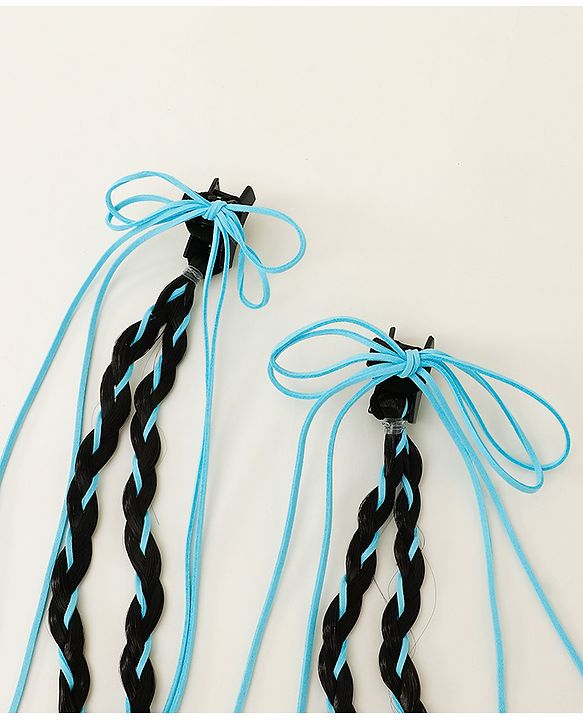 Pine Kids Free Size Hair Extensions - Blue